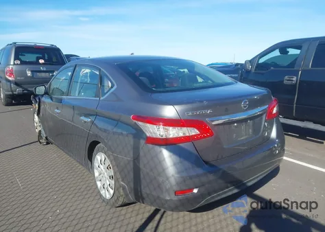 2015 Nissan Sentra S из США, поврежденный, VIN 3N1AB7AP0FY355948